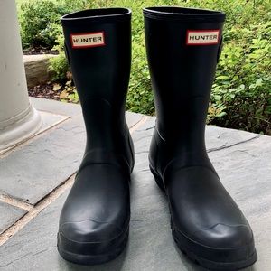 Women's Original Short Rain Boots: Matte Black